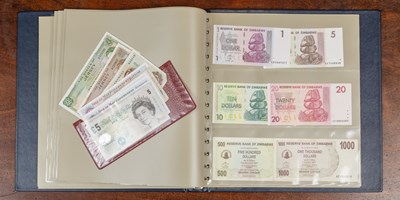 Lot 19 - An Album of Zimbabwe dollar notes
