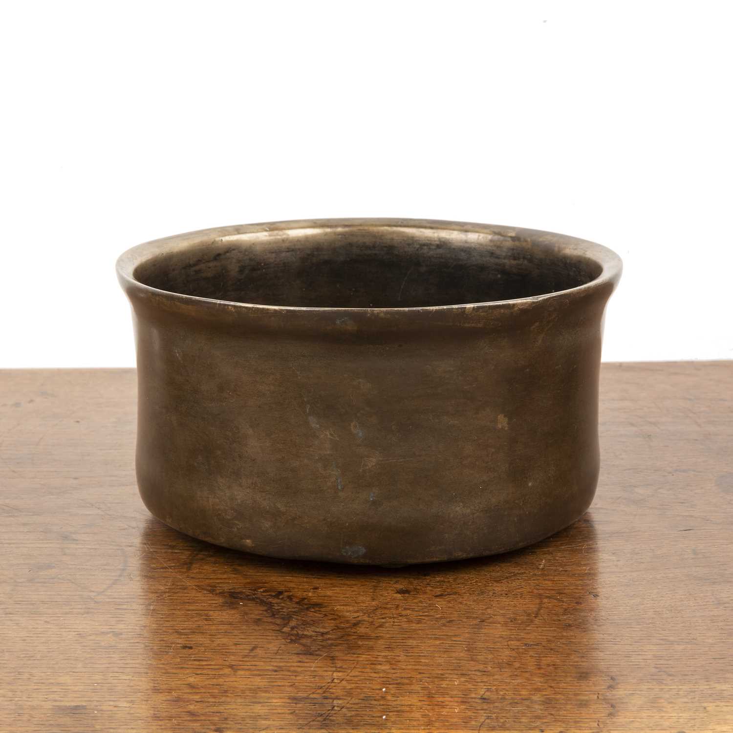 Lot 506 - Bronze singing/temple bell Sino-Tibetan,...