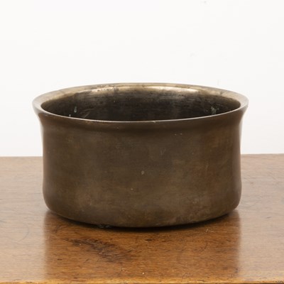 Lot 506 - Bronze singing/temple bell Sino-Tibetan,...