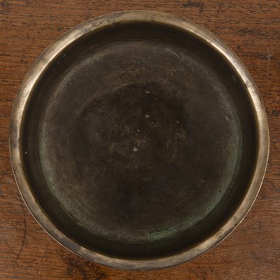 Lot 506 - Bronze singing/temple bell Sino-Tibetan,...