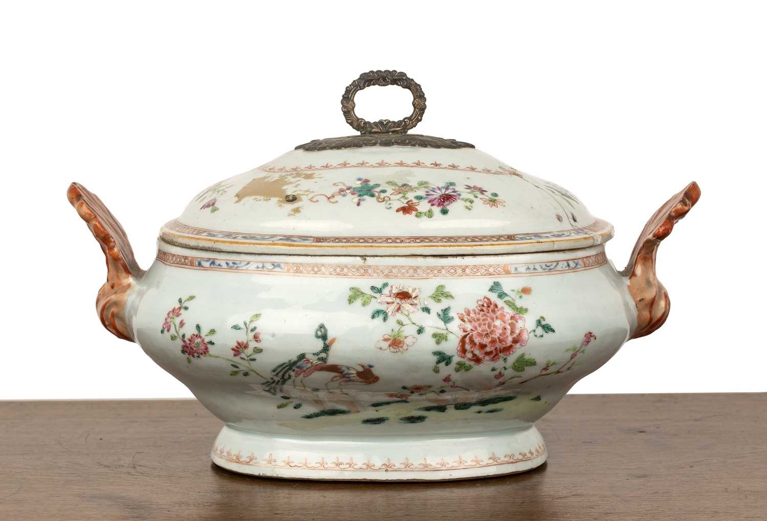 Lot 188 - Famille rose tureen and cover Chinese, 18th...