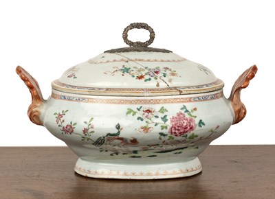 Lot 188 - Famille rose tureen and cover Chinese, 18th...