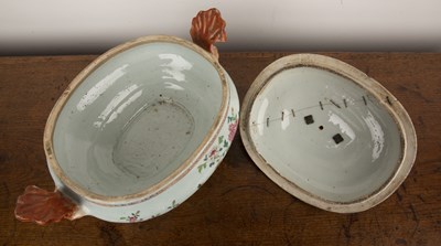 Lot 188 - Famille rose tureen and cover Chinese, 18th...