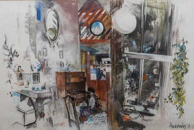 Lot 136 - Andrewes, a modern interior scene