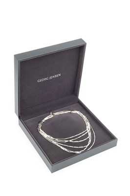 Lot 76 - An 'Aria' sterling silver necklet by Georg...