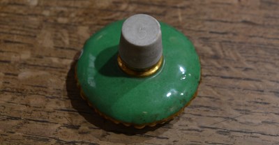 Lot 236 - Pair of Jacob Petit porcelain perfume bottles...