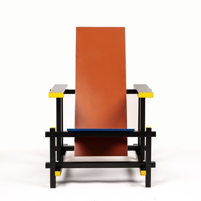 Lot 720 - Gerrit Rietveld (1888-1964) Red and Blue chair,...
