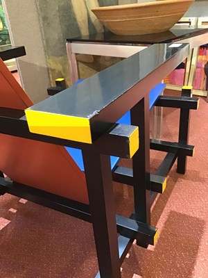 Lot 720 - Gerrit Rietveld (1888-1964) Red and Blue chair,...