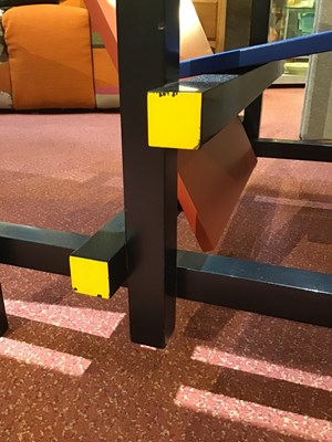 Lot 720 - Gerrit Rietveld (1888-1964) Red and Blue chair,...