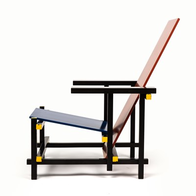 Lot 720 - Gerrit Rietveld (1888-1964) Red and Blue chair,...