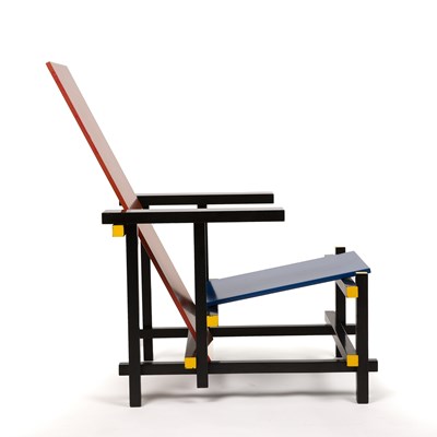Lot 720 - Gerrit Rietveld (1888-1964) Red and Blue chair,...