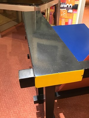 Lot 720 - Gerrit Rietveld (1888-1964) Red and Blue chair,...