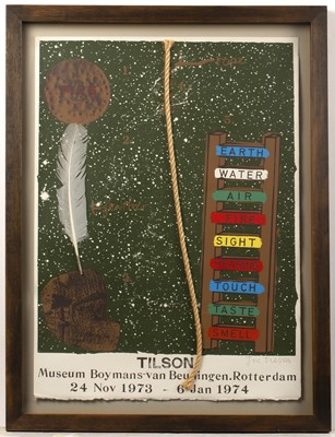 Lot 73 - Joe Tilson (1928-2023) Elements, 1972 signed...
