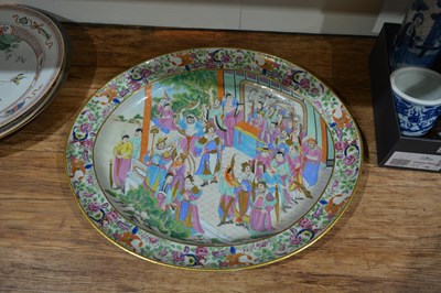 Lot 175 - Large oval Canton meat dish Chinese, 19th...