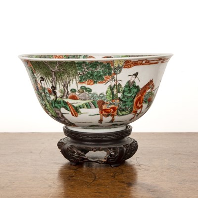 Lot 173 - Famille verte porcelain bowl Chinese, 19th...