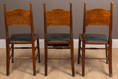 Lot 226 - A set of three William Birch for Liberty oak side chairs