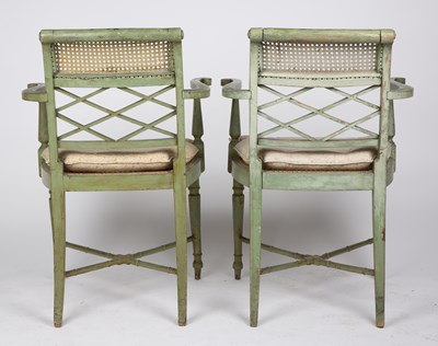 Lot 40 - A pair of 19th century Regency style painted...