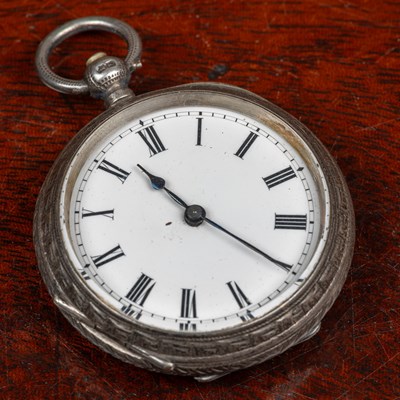 Lot 5 - A small silver pocket watch