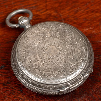 Lot 5 - A small silver pocket watch