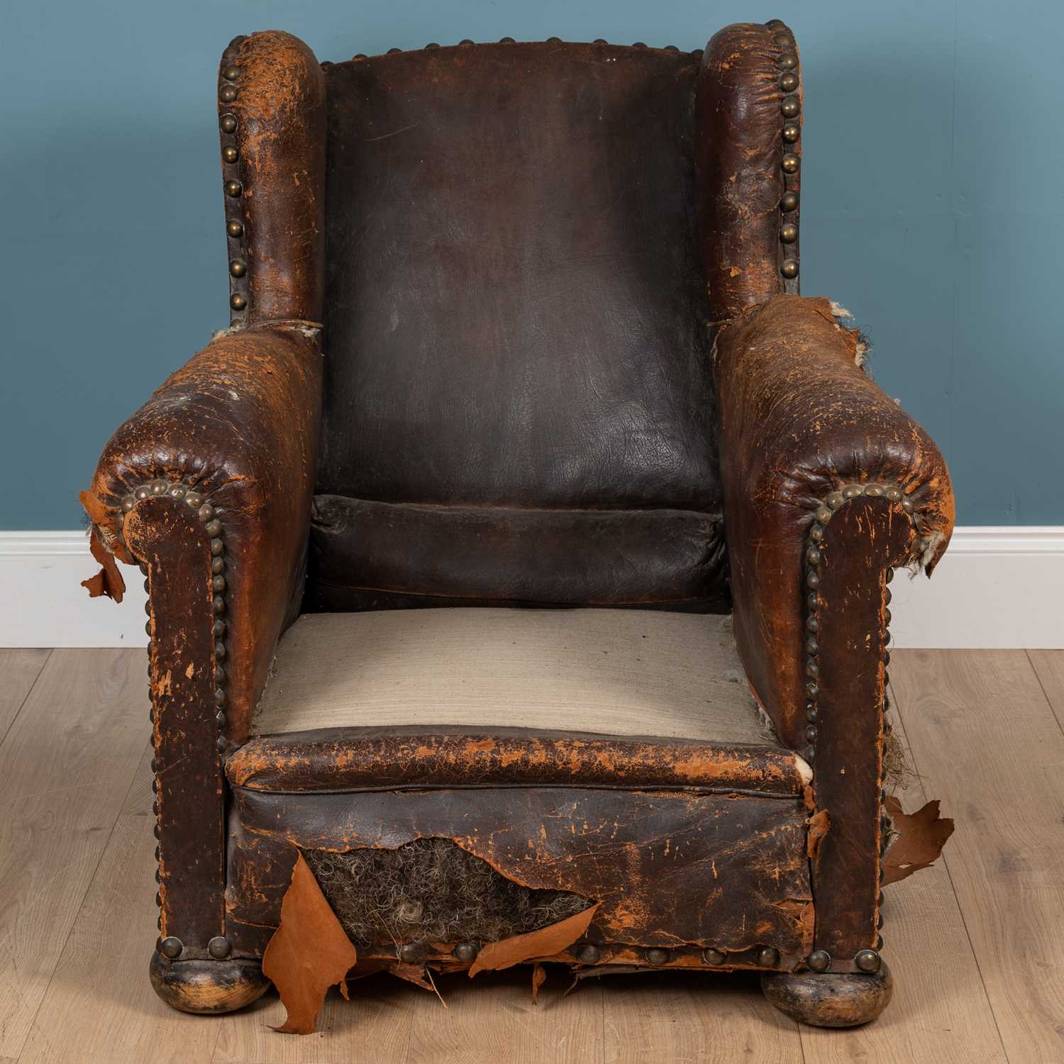 Lot 153 - A leather chair