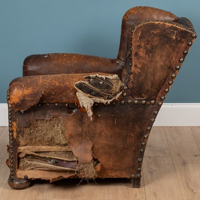 Lot 153 - A leather chair