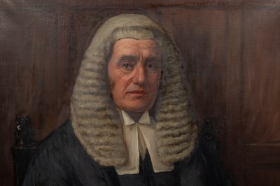 Lot 303 - An portrait of a judge in his robes