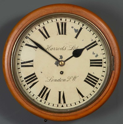 Lot 339 - A late 19th / early 20th century Harrods Limited dial clock