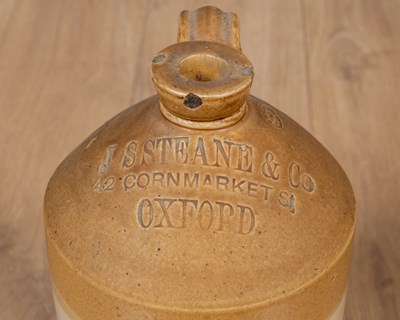 Lot 345 - Five 19th century stoneware flagons