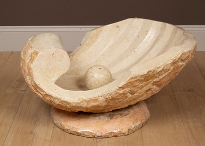 Lot 179 - A marble half clam