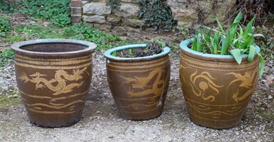 Lot 1172 - A group of three Chinese planters