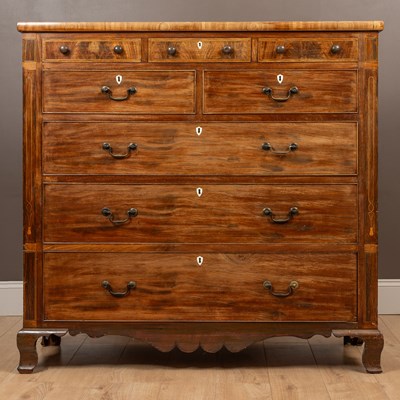 Lot 185 - A chest of drawers