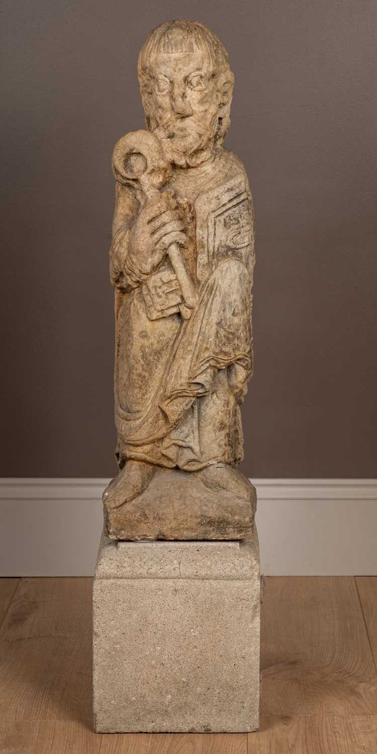 Lot 16 - A sculpture of St Peter