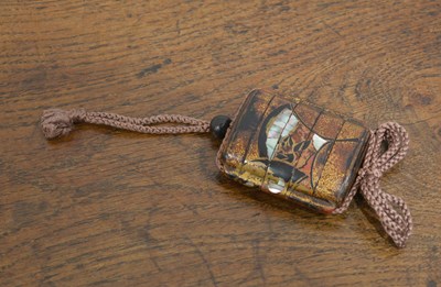 Lot 543 - Five case lacquer inro Japanese, Meiji period...