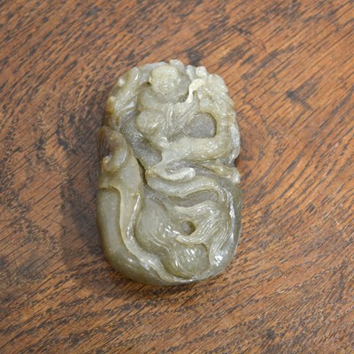 Lot 240A - Jade pendant Chinese, late 19th Century/20th...