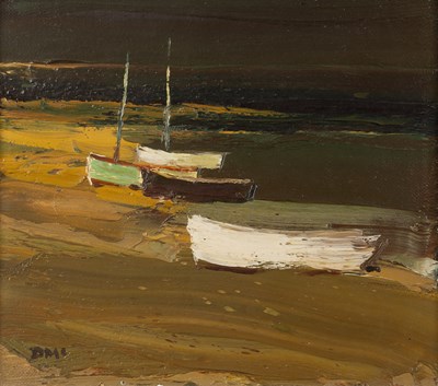 Lot 346 - Donald McIntyre (1923-2009) Boats, Dull Day...