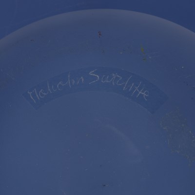 Lot 652 - Malcolm Sutcliffe (b.1954) Bowl glass, etched...