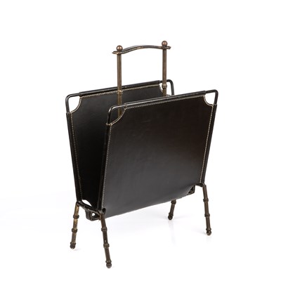 Lot 739 - Jacques Adnet (1900-1984) Magazine rack, circa...