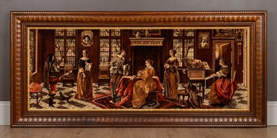 Lot 452 - A large modern velvet tapestry