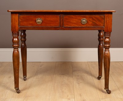 Lot 260 - An 18th century mahogany side table