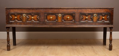 Lot 227 - An oak dresser base