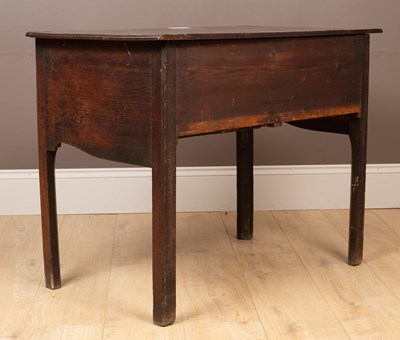 Lot 228 - An 18th century oak side table