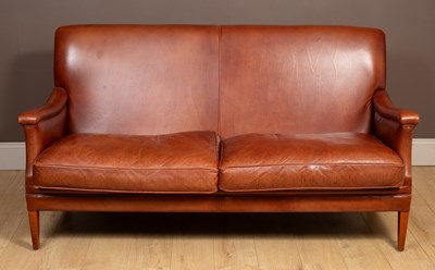 Lot 267 - A Bendic International 'Shipply' two-seater leather sofa