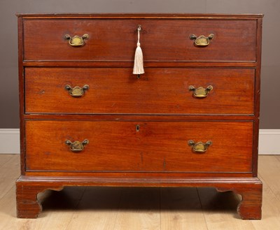 Lot 235 - A Georgian mahogany chest of drawers