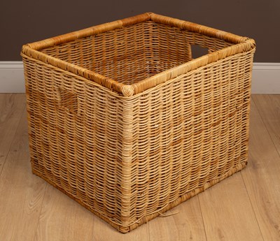 Lot 242 - A log basket