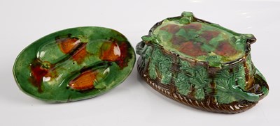 Lot 133 - A Victorian Majolica game tureen and cover...