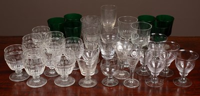 Lot 38 - A collection of thirty two stemmed glasses