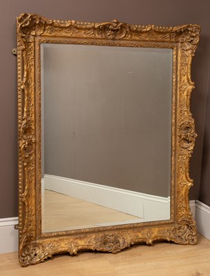 Lot 265 - A large rectangular wall mirror