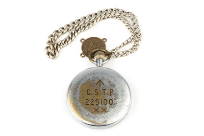 Lot 384 - A World War II military pocket watch by Jaeger-...