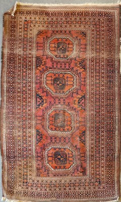 Lot 256 - A handwoven Afgan style rug