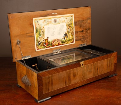 Lot 86 - A late 19th century Swiss made music box